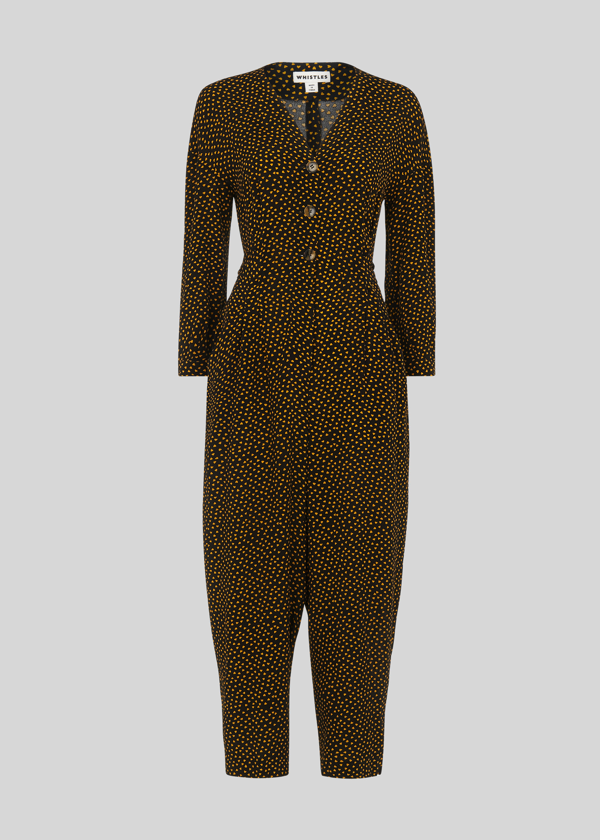 Confetti Heart Tie Jumpsuit