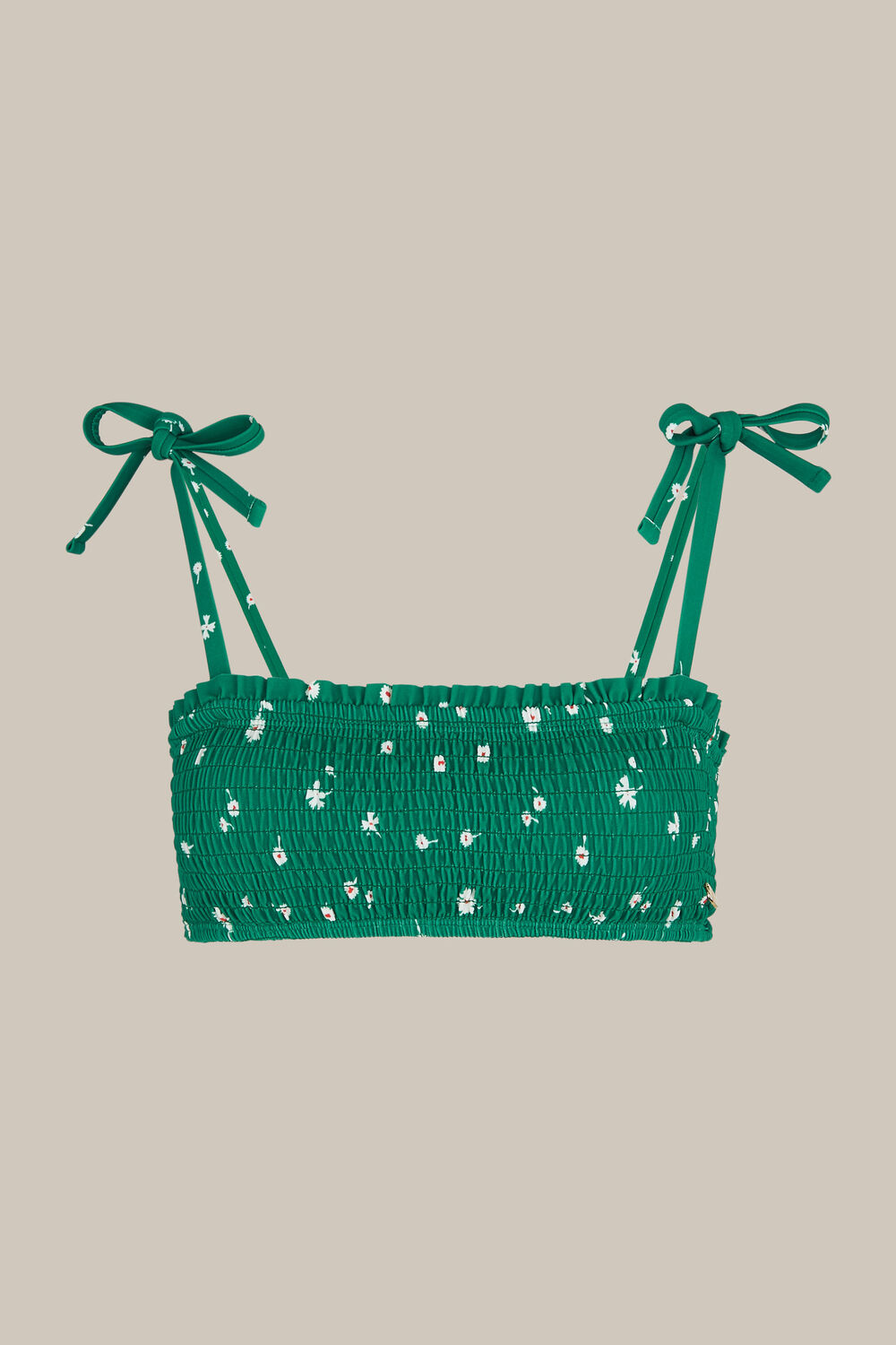 Primula Print Bikini Top Green/Multi