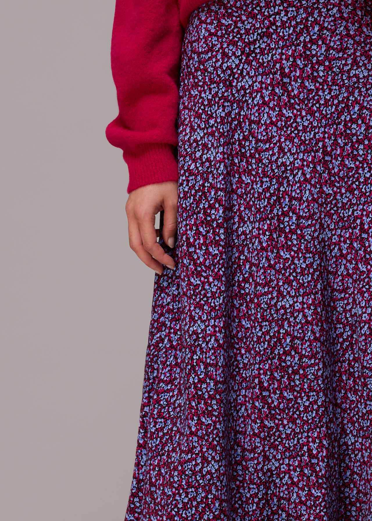 Floral Garden Bias Cut Skirt