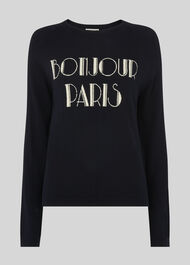 Bonjour Paris Knit Navy