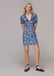 Watercolour Zebra Poplin Dress