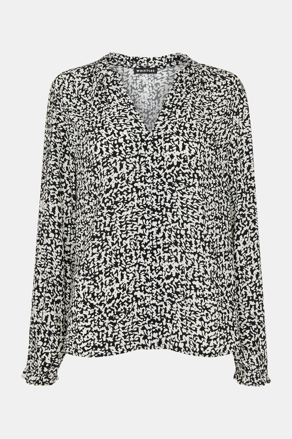 Scribble Print Blouse