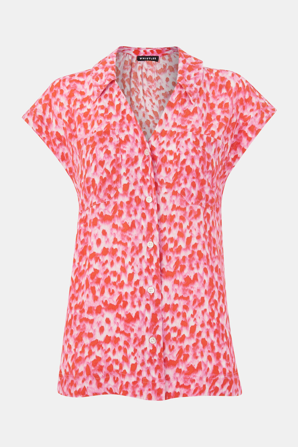 Blurred Strokes Print Shirt