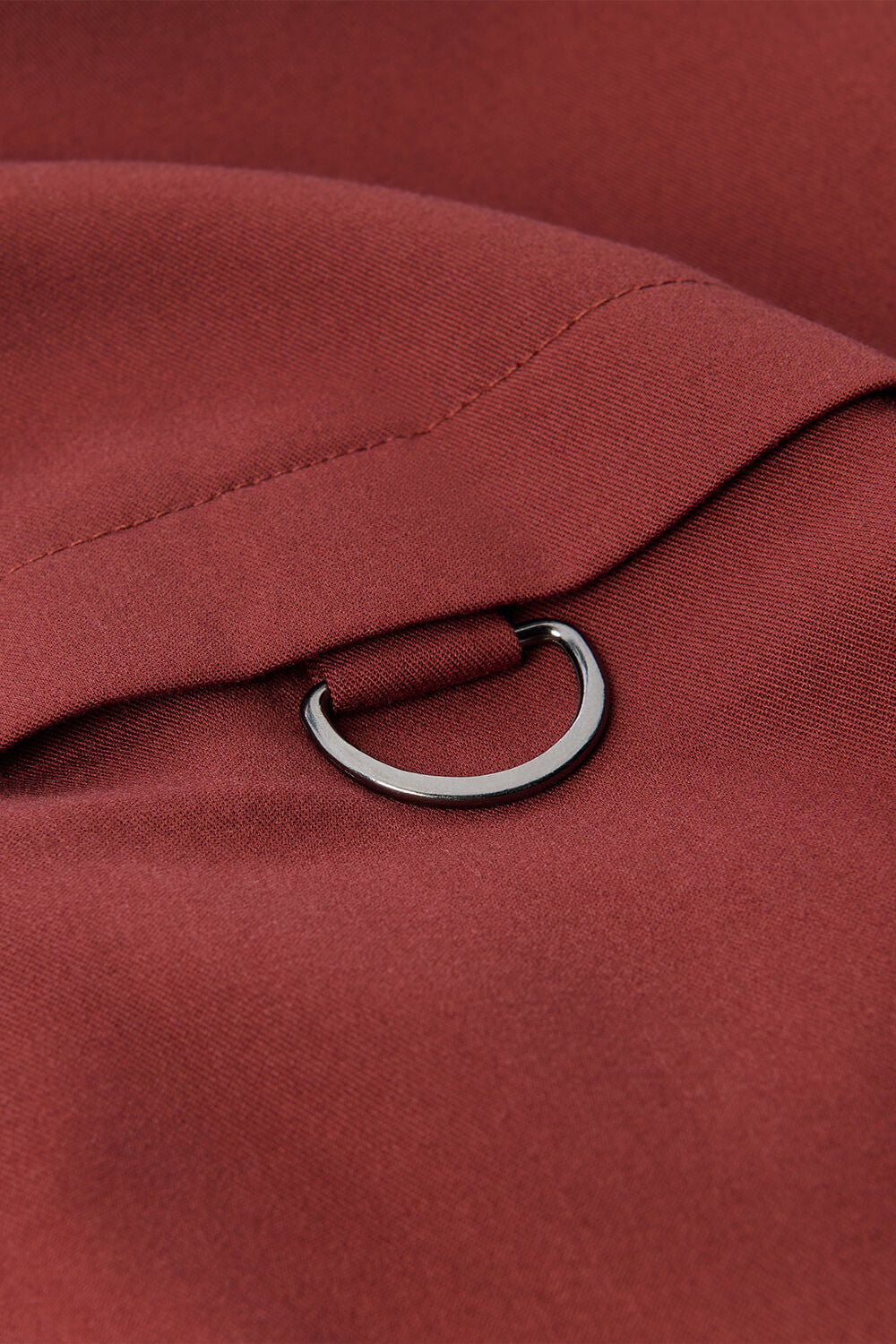 Rust Trench Detail Jumpsuit