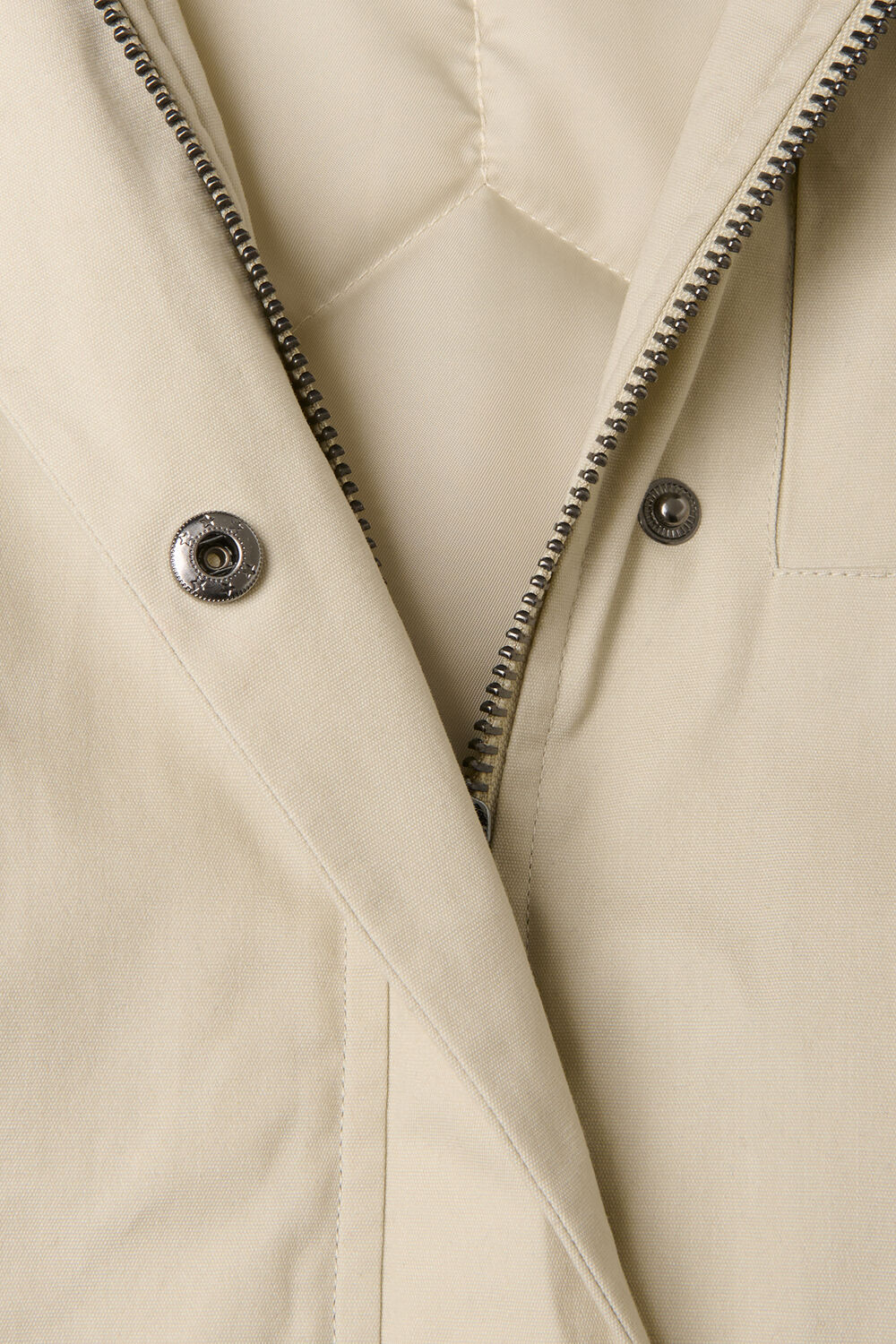 Neutral Fern Waxed Barn Jacket