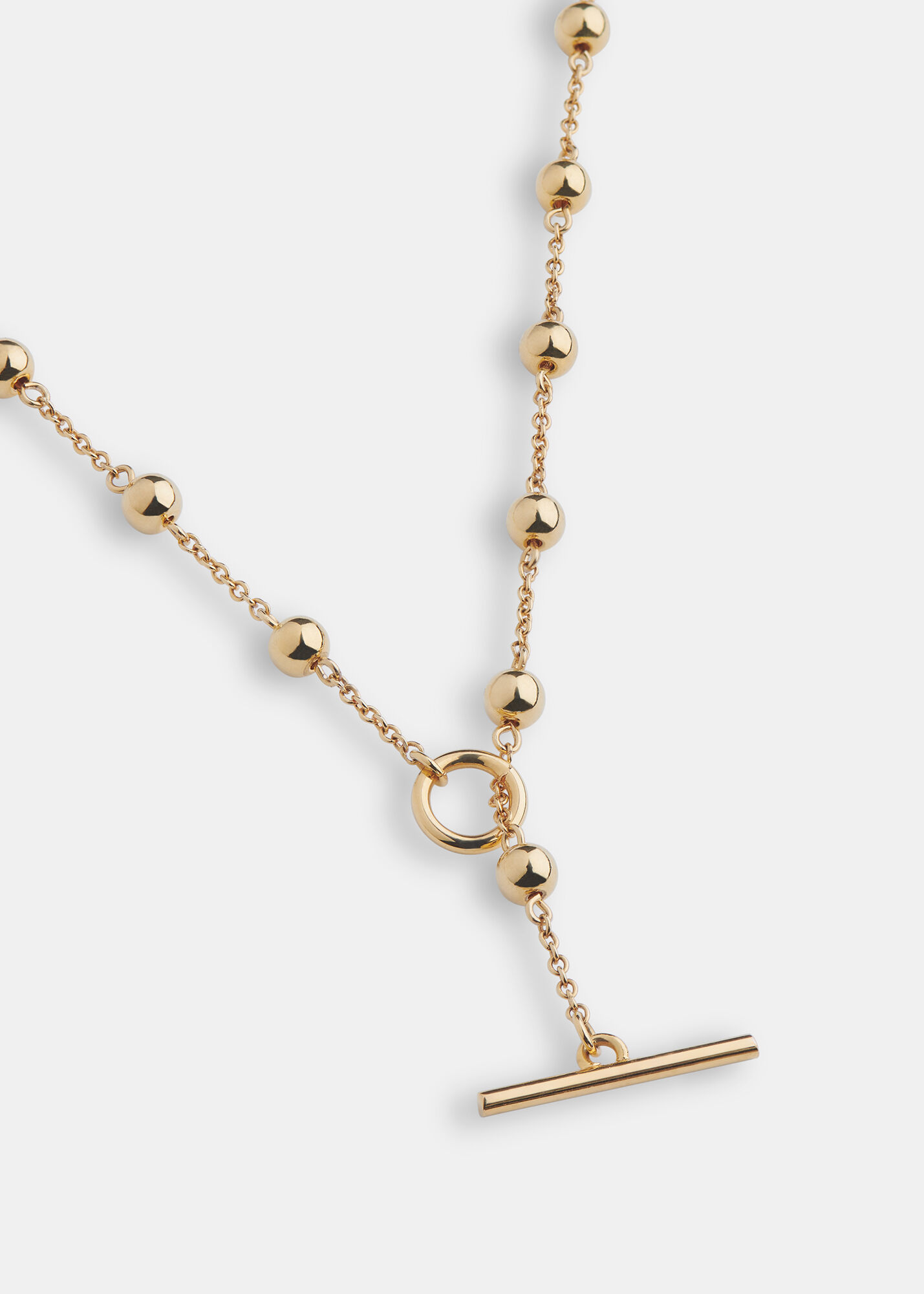 Whistles Women's Beaded T Bar Necklace - Gold, Multi - One Size