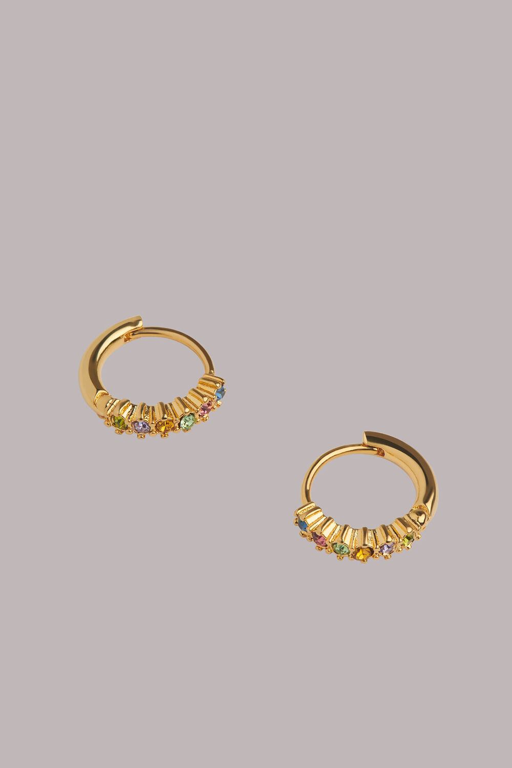 Gem Huggie Hoop