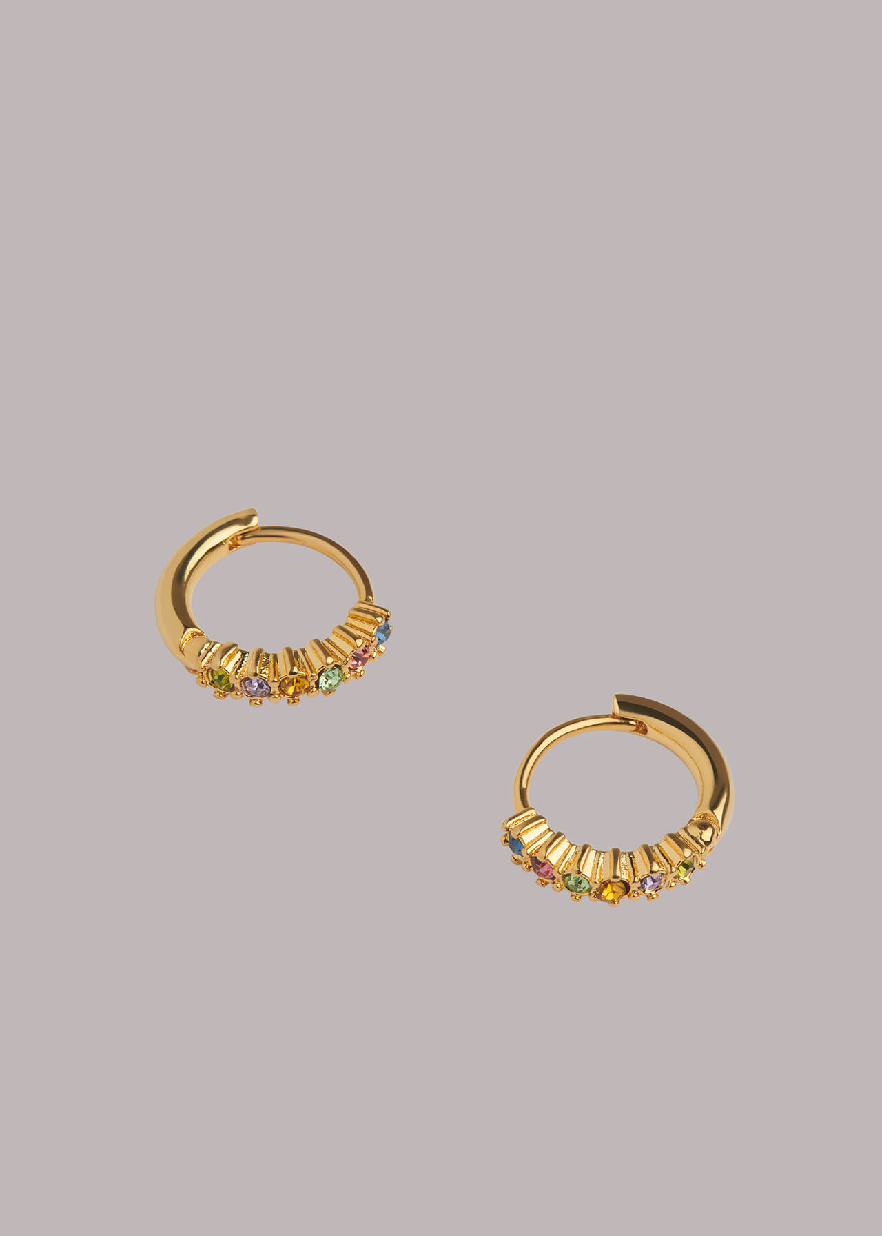 Gem Huggie Hoop