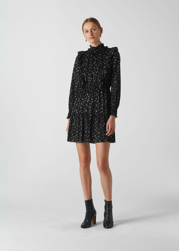 Burnout Ruffle Dress