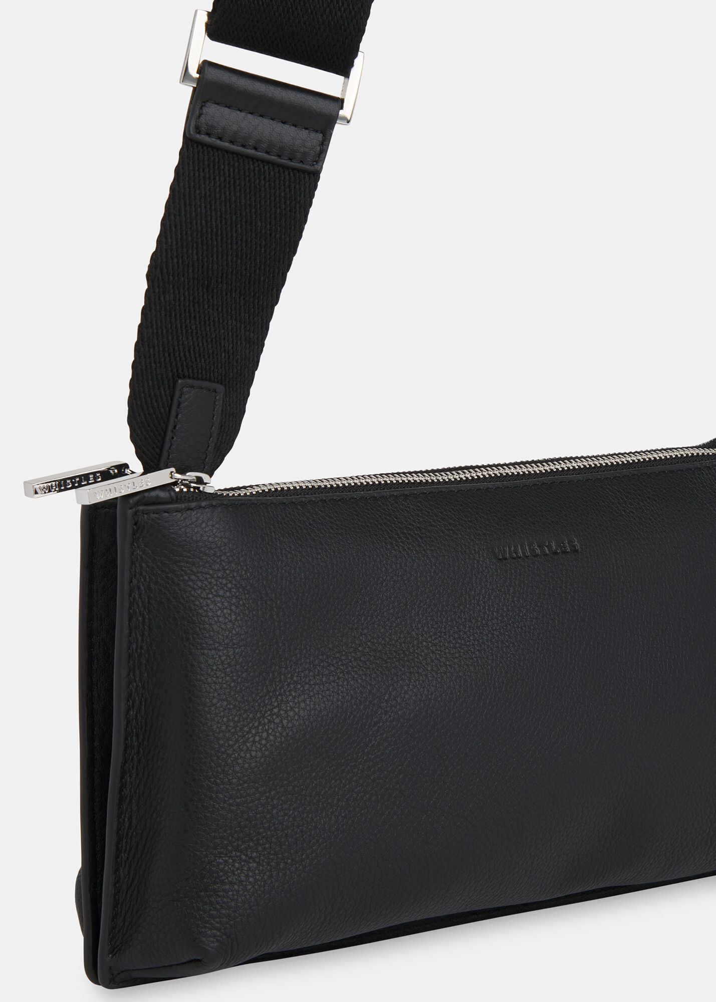 Black Kai Double Pouch Crossbody Bag WHISTLES Whistles US