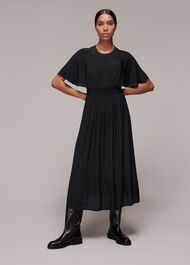 Amelia Cape Sleeve Dress
