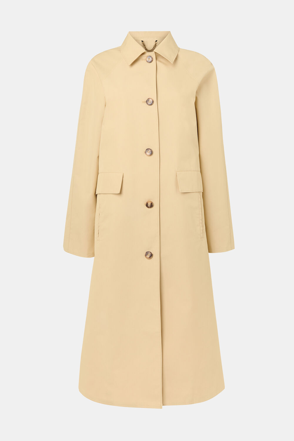 Car Coat With Pocket Detail