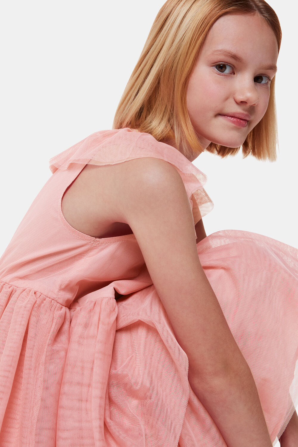 Tilda Tulle Frill Sleeve Dress
