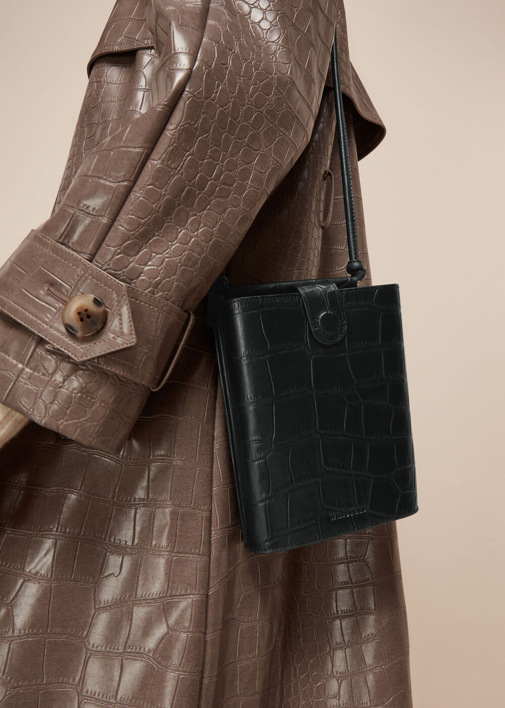 Alton Croc Pouch Bag