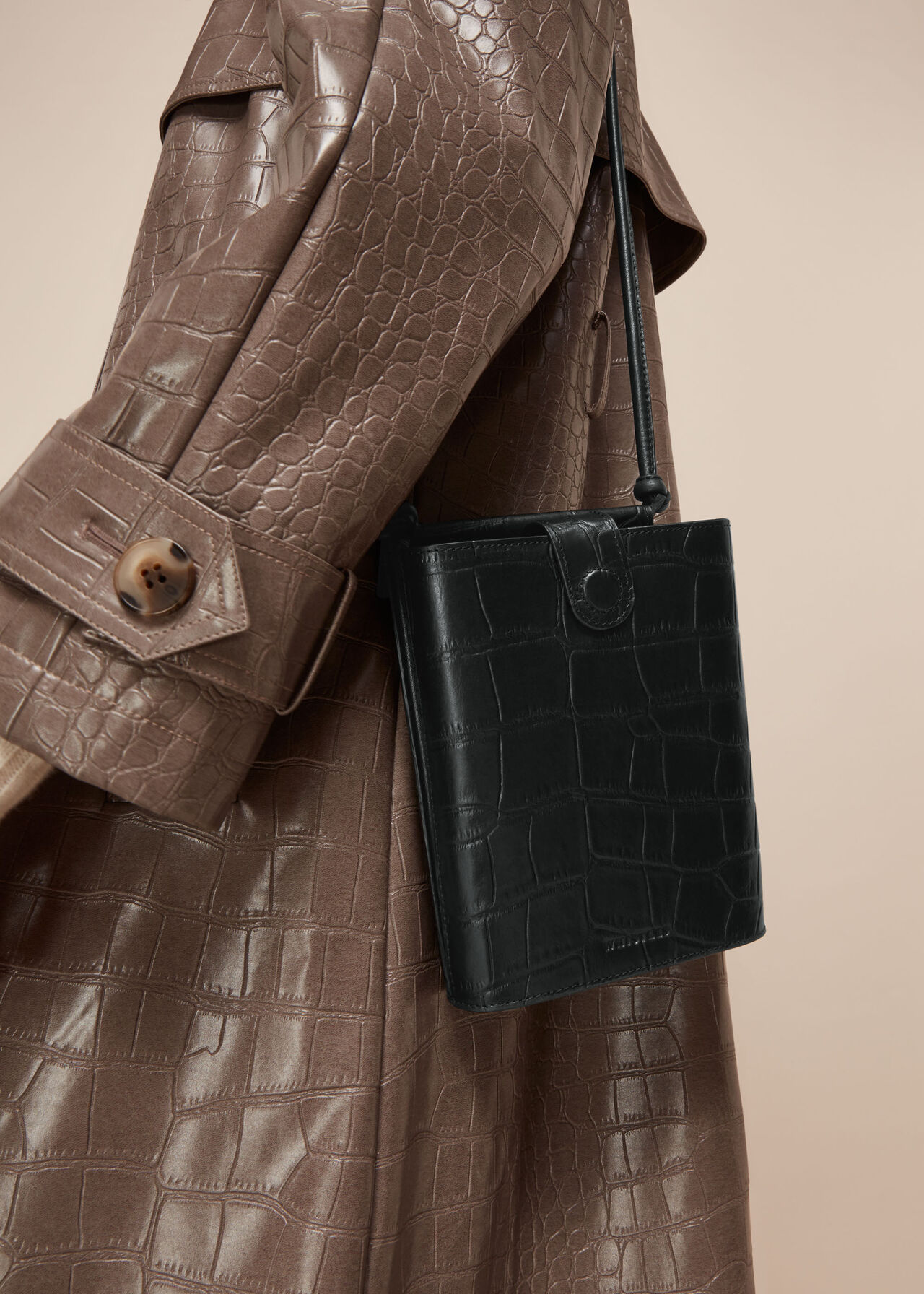 Alton Croc Pouch Bag