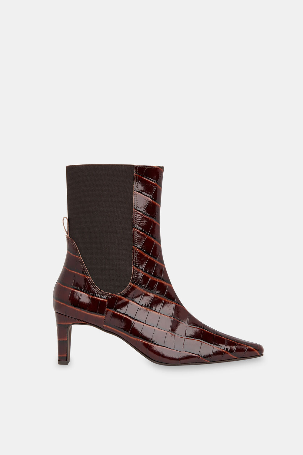 Darla Croc Heeled Boot
