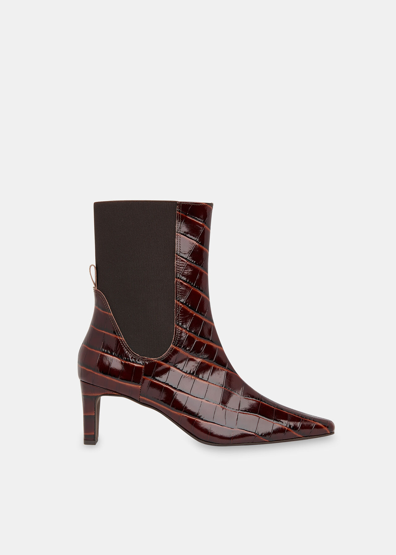 Darla Croc Heeled Boot