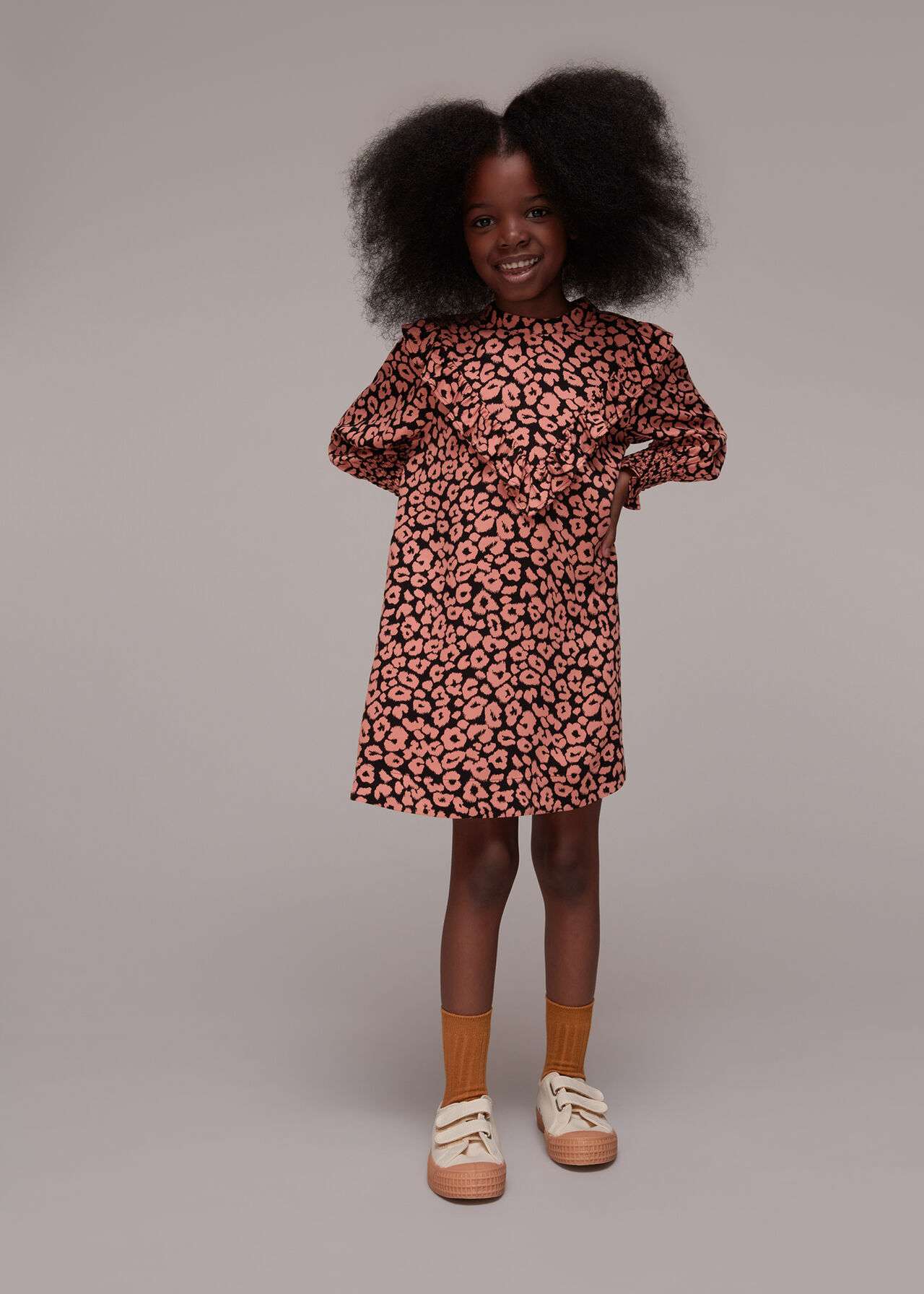 Fuzzy Leopard Avery Dress