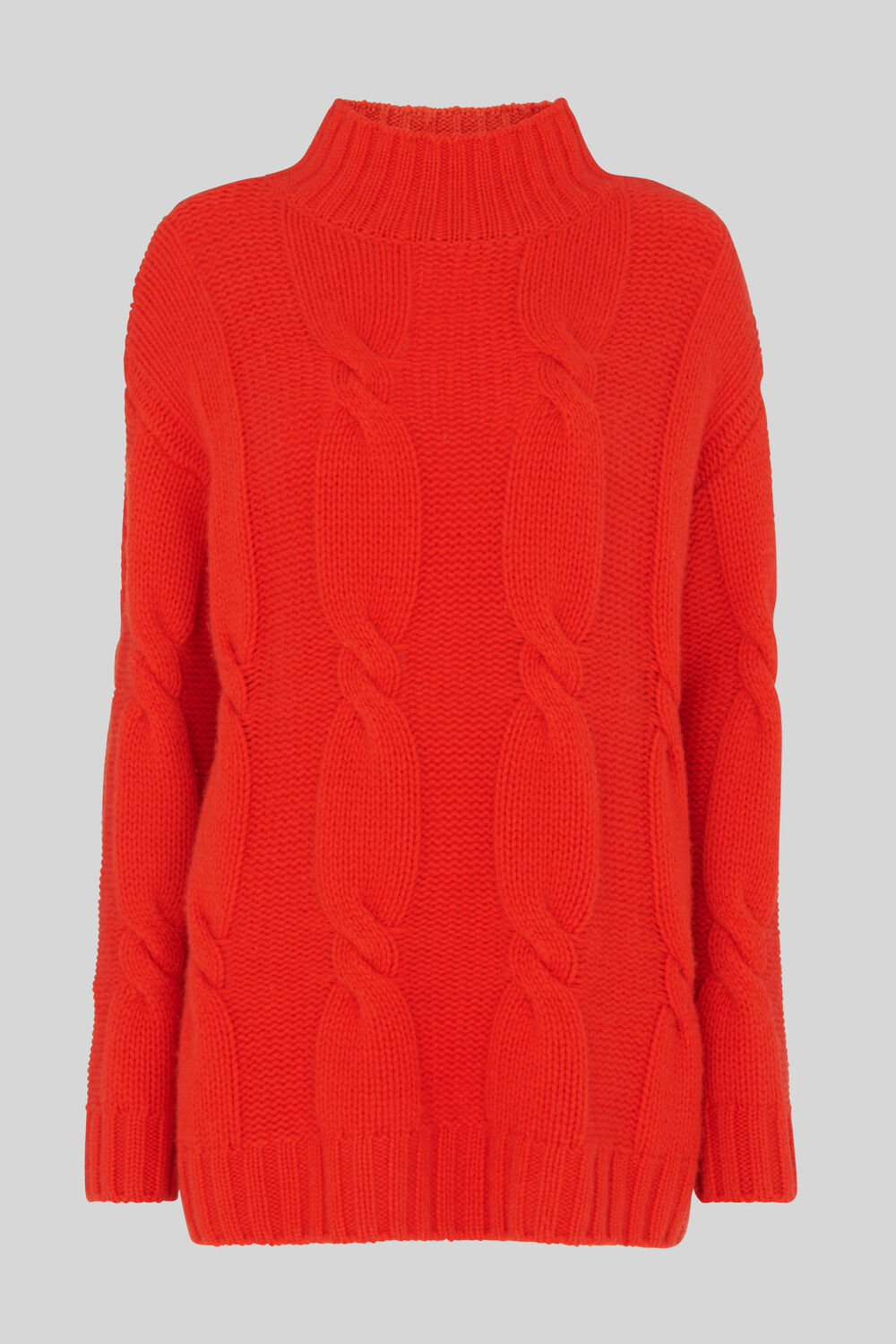 Cashmere Cable Knit Red