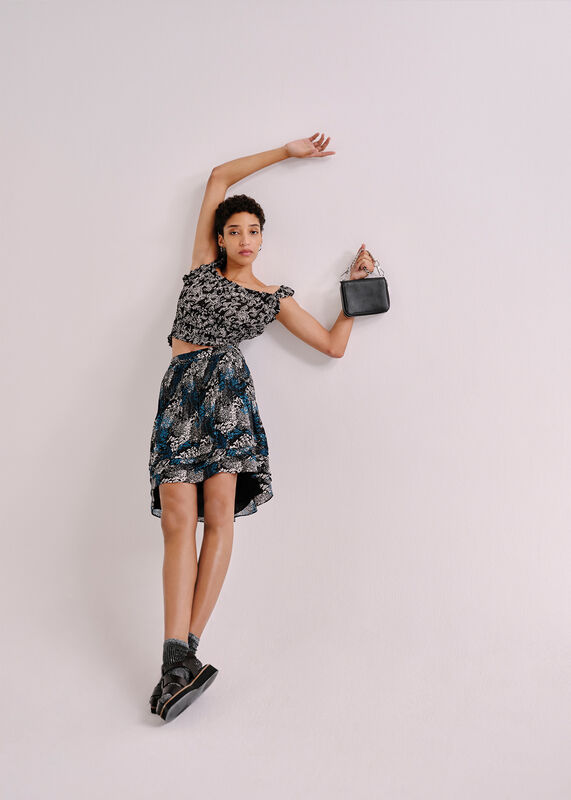 Jasmine Print Silk Top