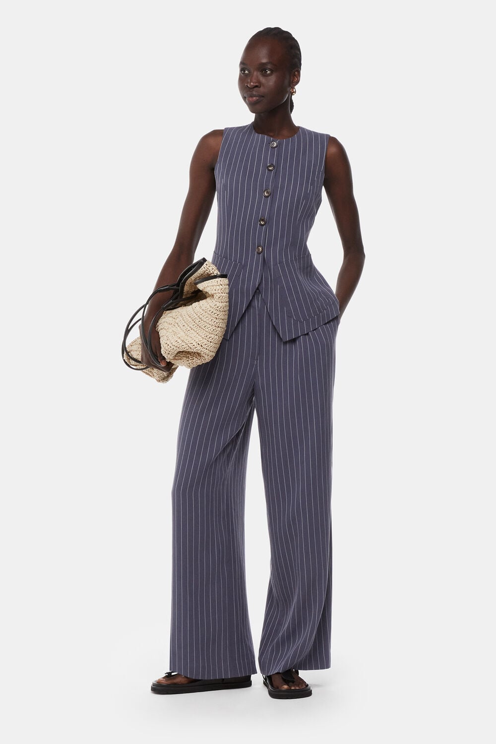 Lottie Pinstripe Waistcoat