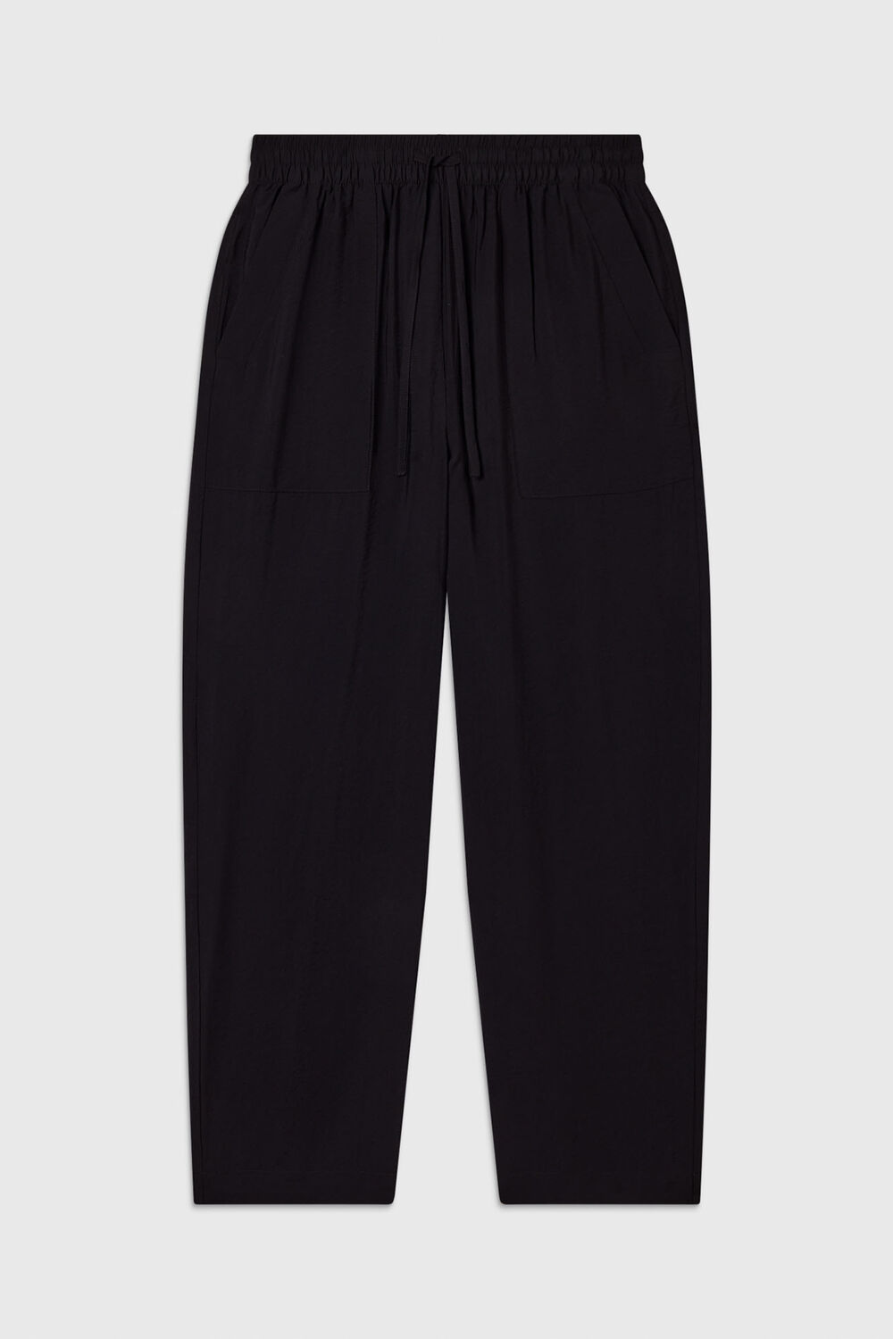 Black Petite Tie Waist Trouser