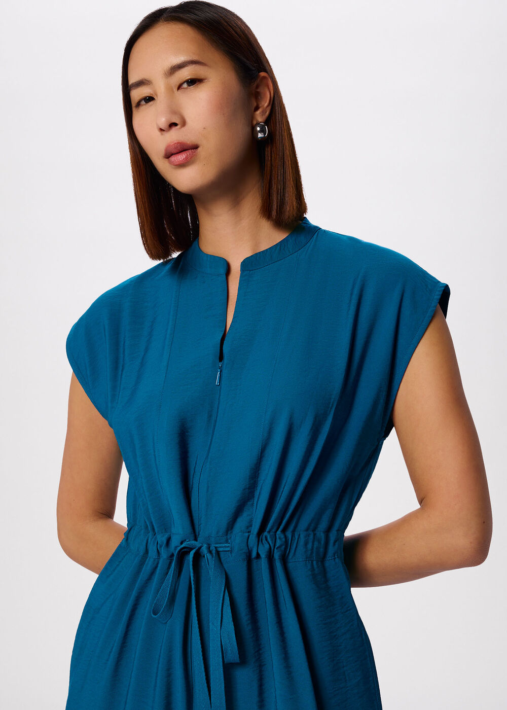 Sleeveless Drawstring Jumpsuit