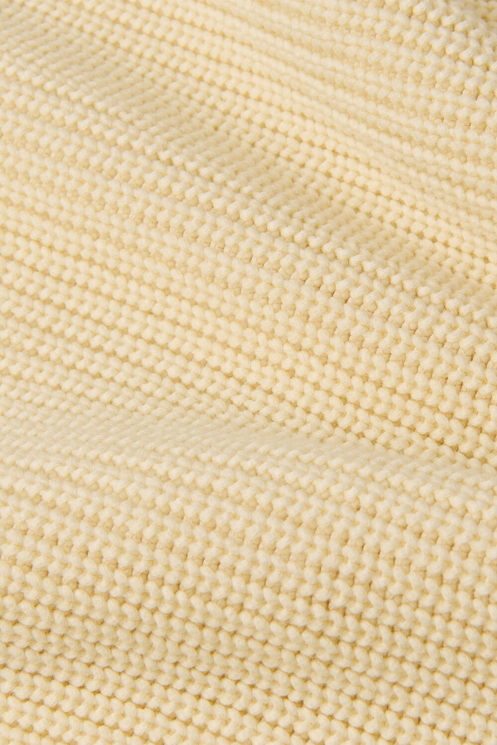 Cream Rib Cable High Neck Jumper