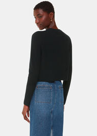 Wool Cropped Cardigan
