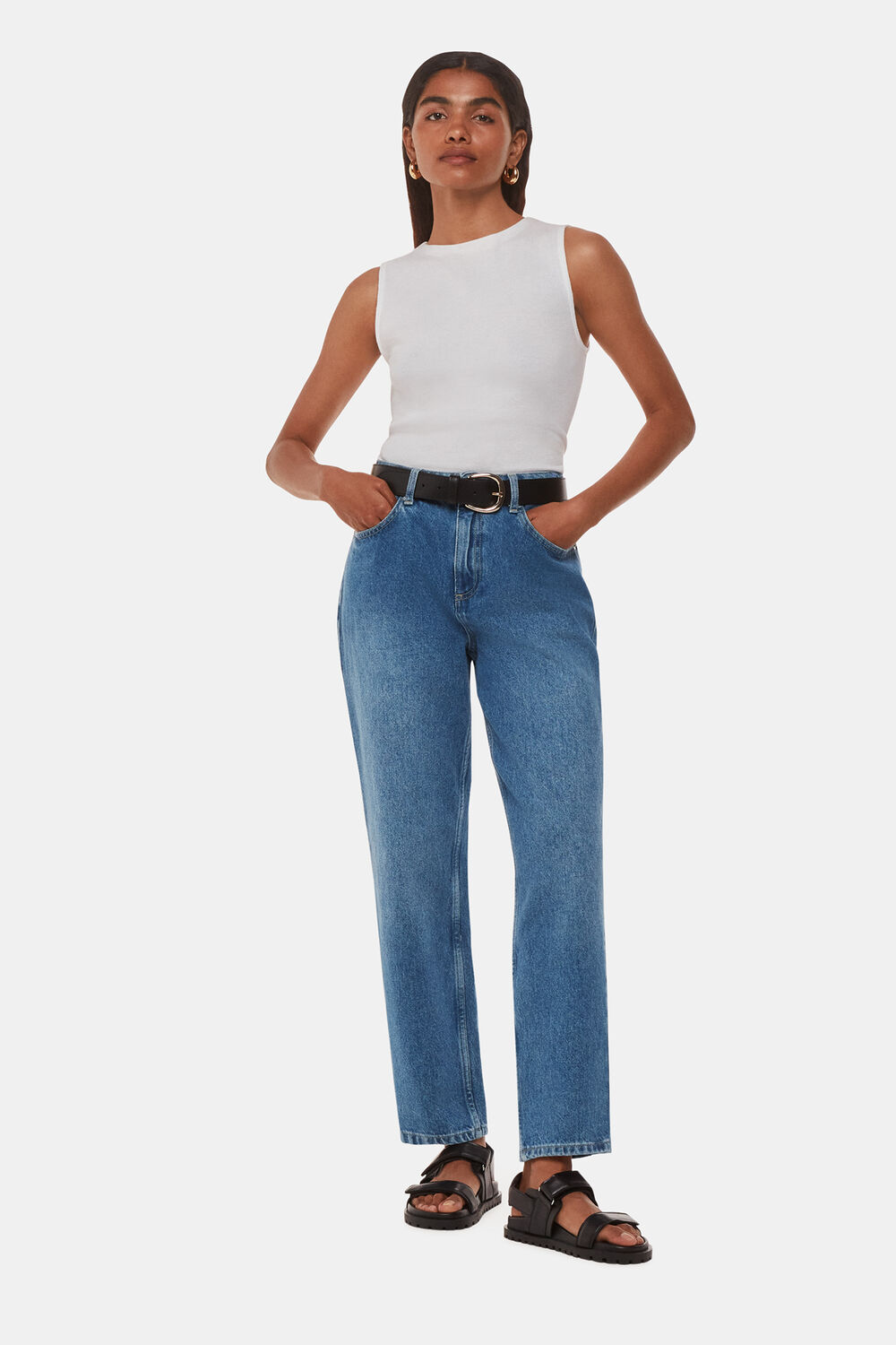 Petite Straight Leg Full Length Jean