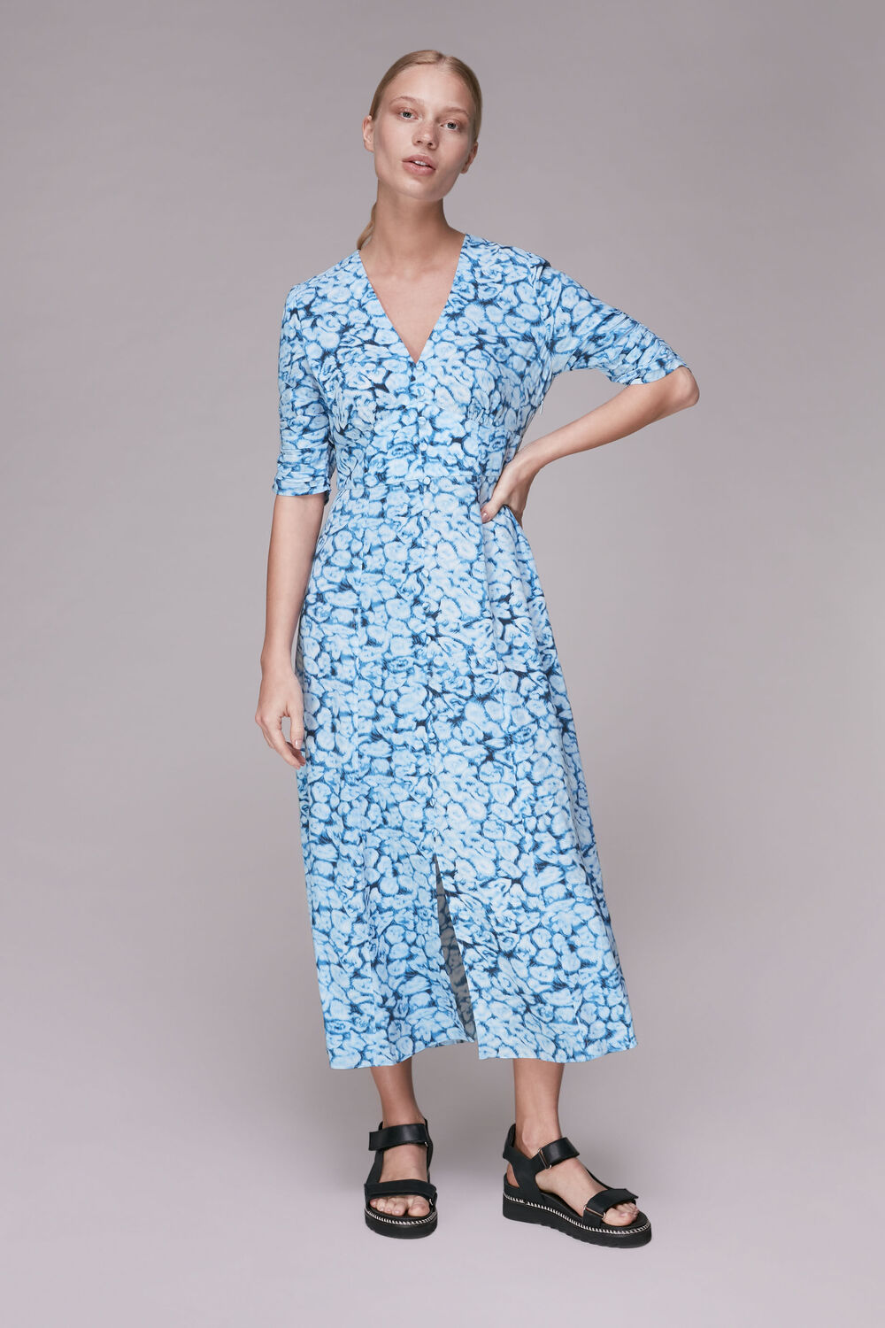 Clouded Leopard Midi Dress