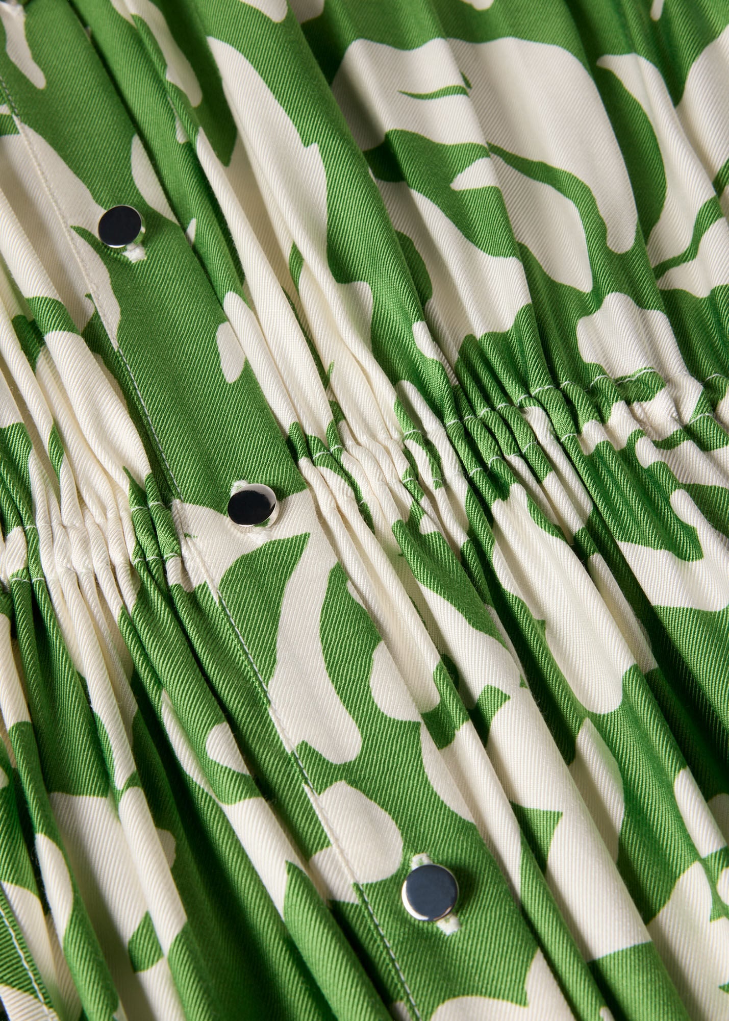 Green/Multi Floral Trapeze Shirt Dress | WHISTLES | Whistles US |