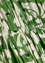 Floral Trapeze Shirt Dress