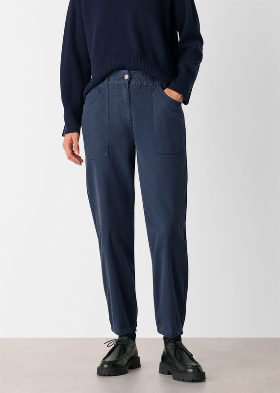 Navy Tessa Casual Trouser