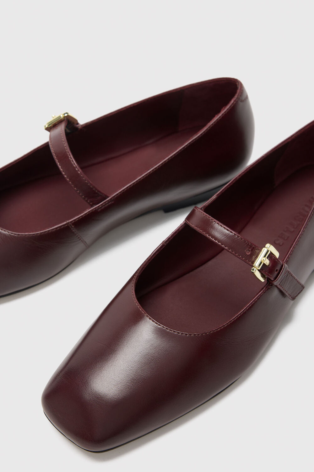 Burgundy Mary Jane Ballet Pump
