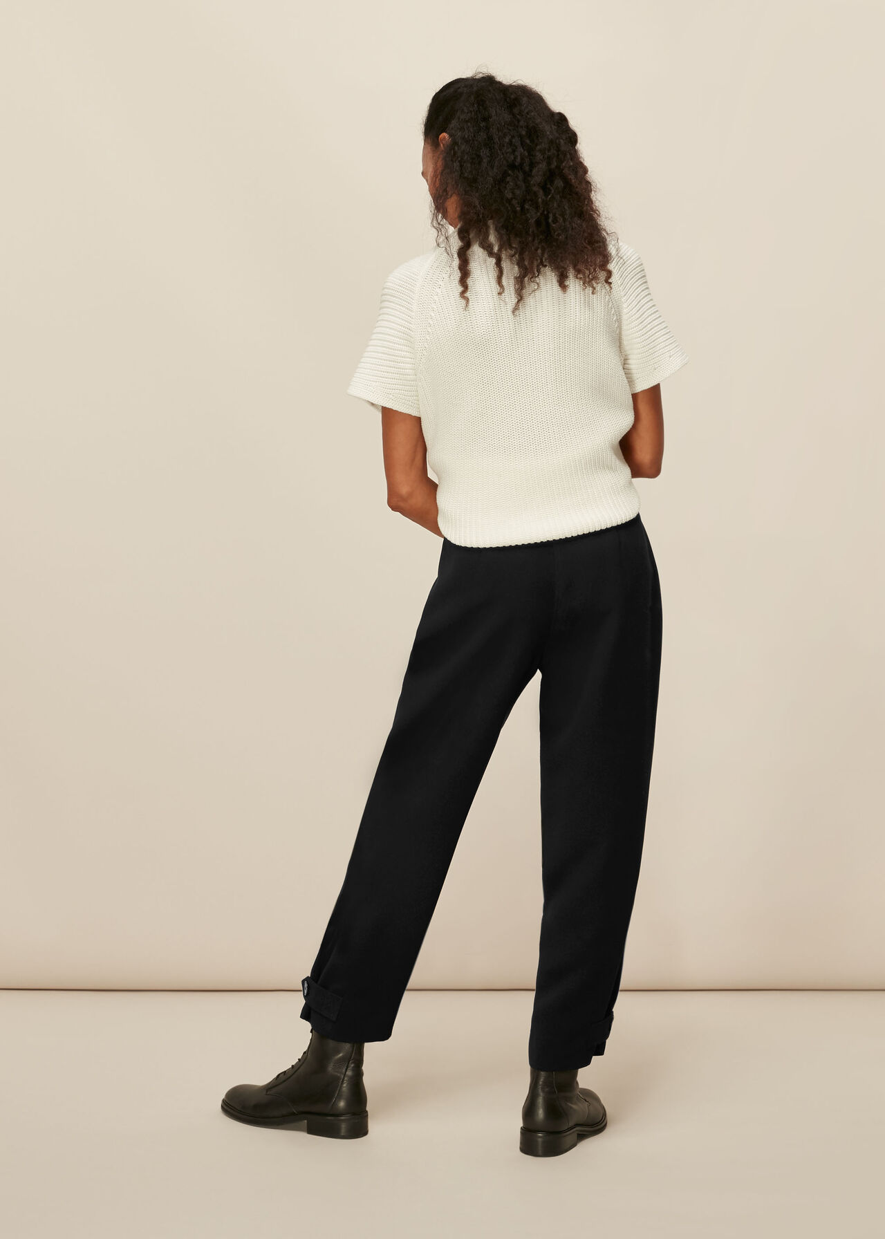 Paula Crepe Peg Trouser