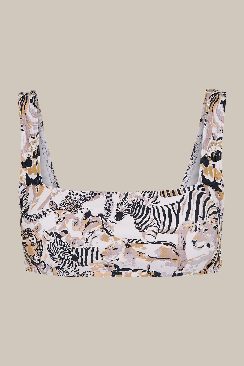 Safari Print Bikini Top