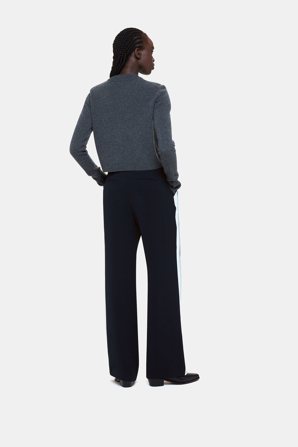 Crepe Side Stripe Trouser