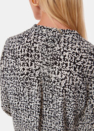 Scribble Print Blouse