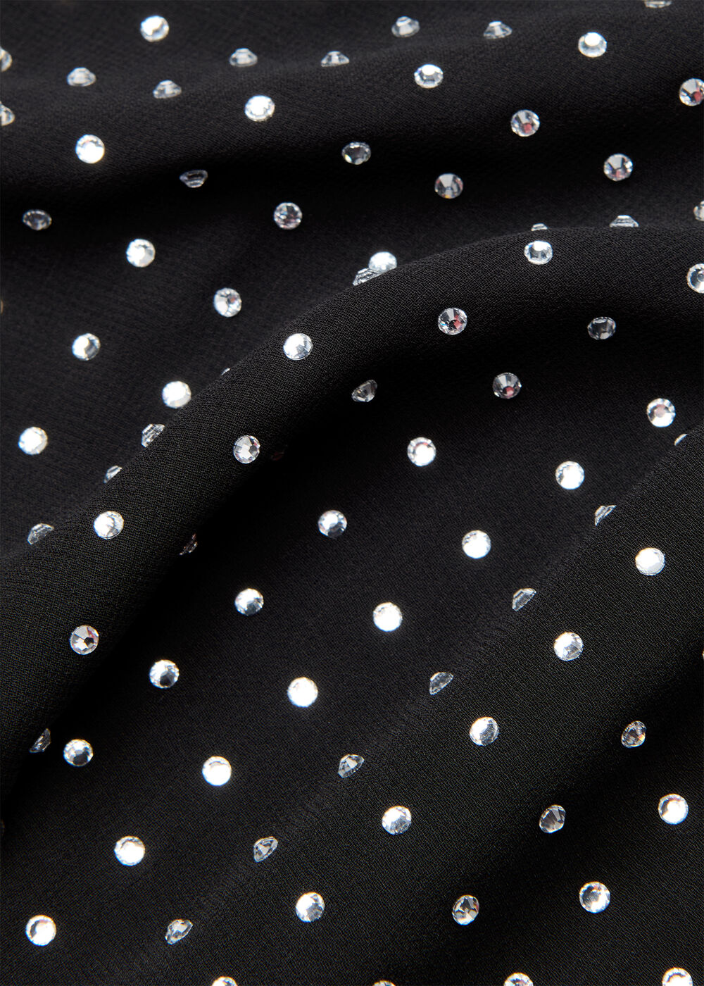 Hot Fix Sheer Sleeve Blouse