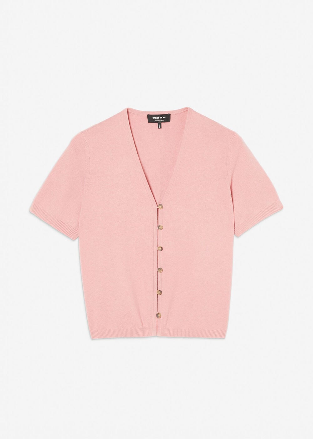 Short Sleeve Button Front Knit
