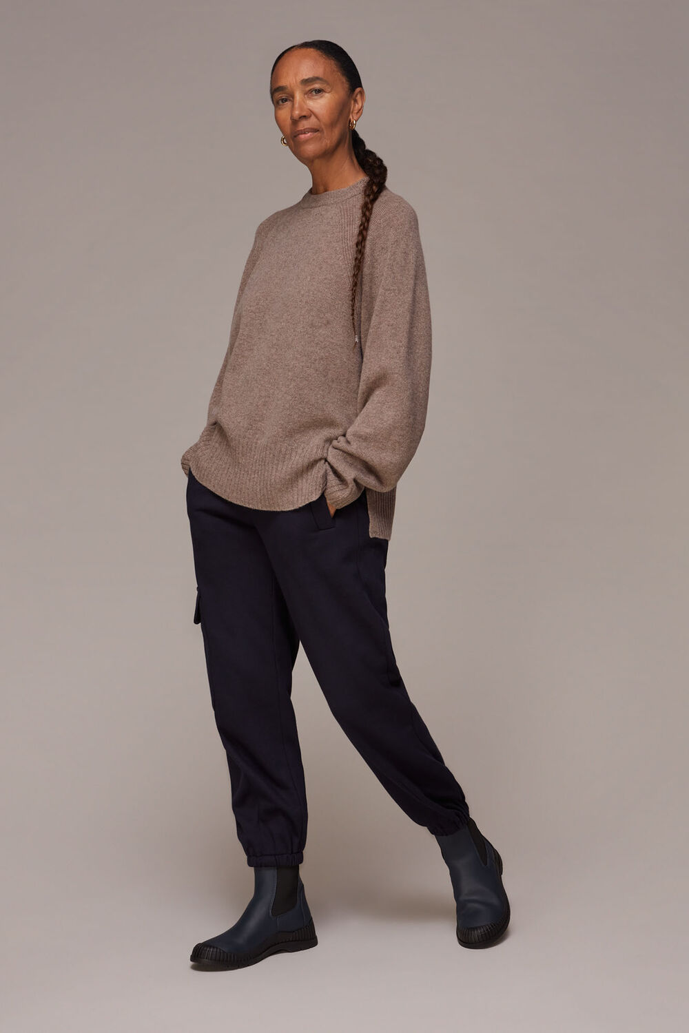 Boyfriend Crew Neck Knit