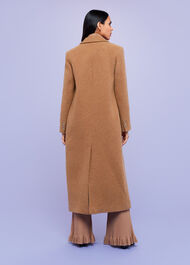 Textured Wool Blend Coat