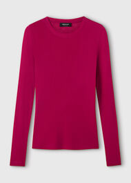 Wool Mix Jersey Crew Neck