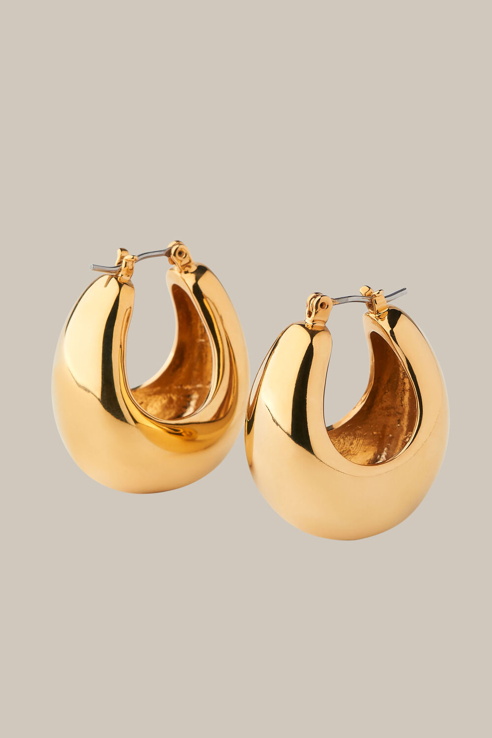 Curved Hoop Earring