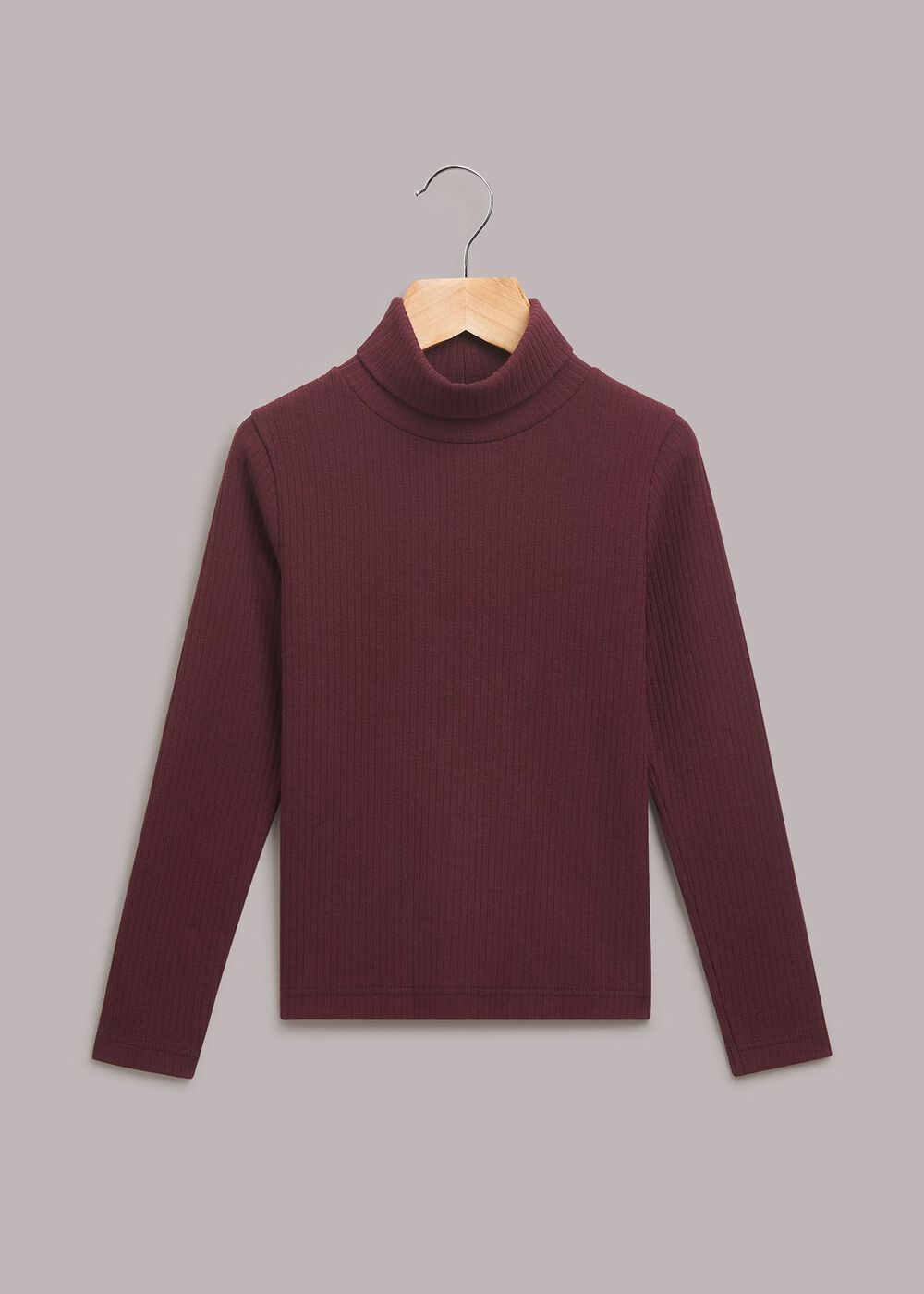 Ribbed High Neck