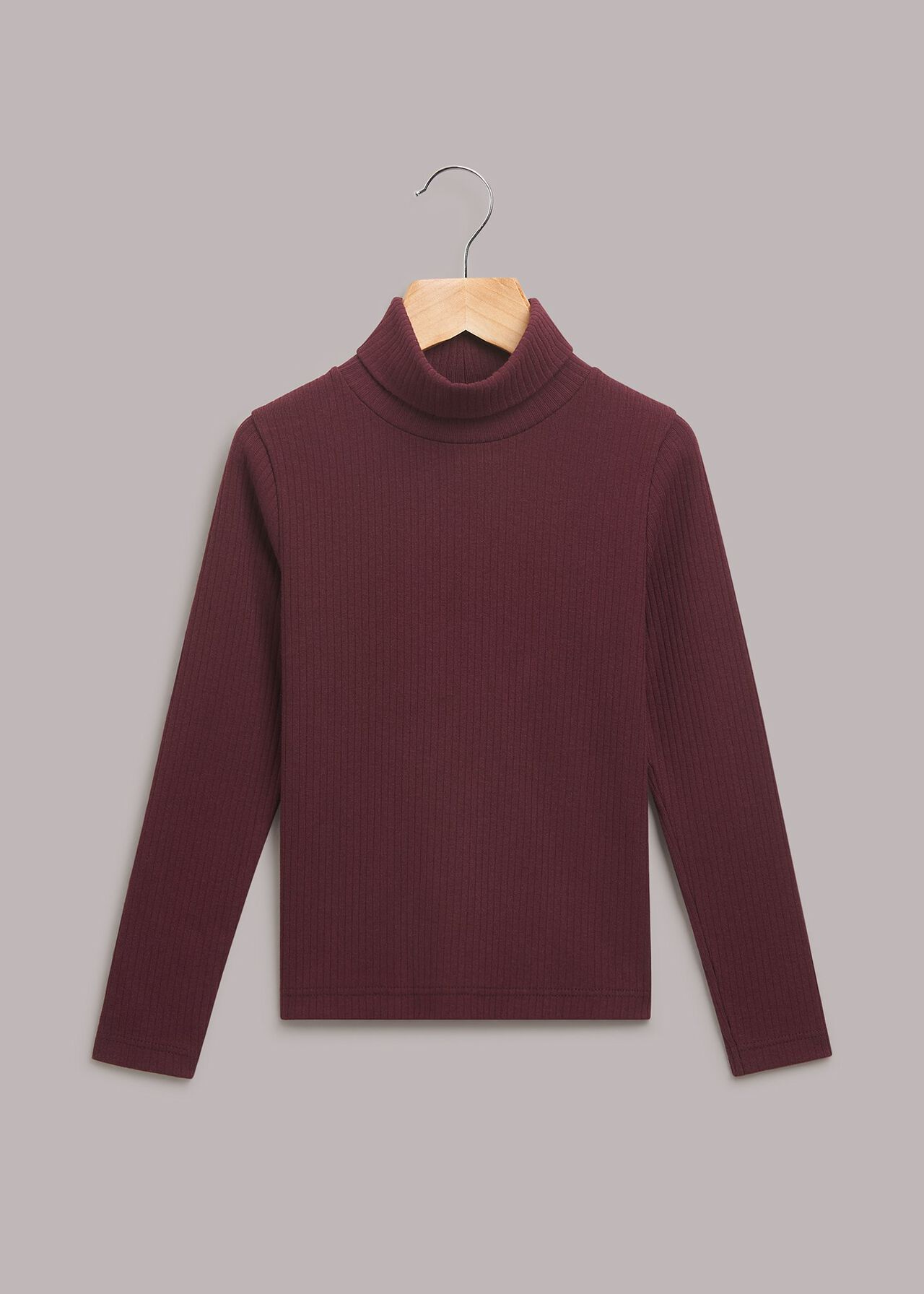 Ribbed High Neck