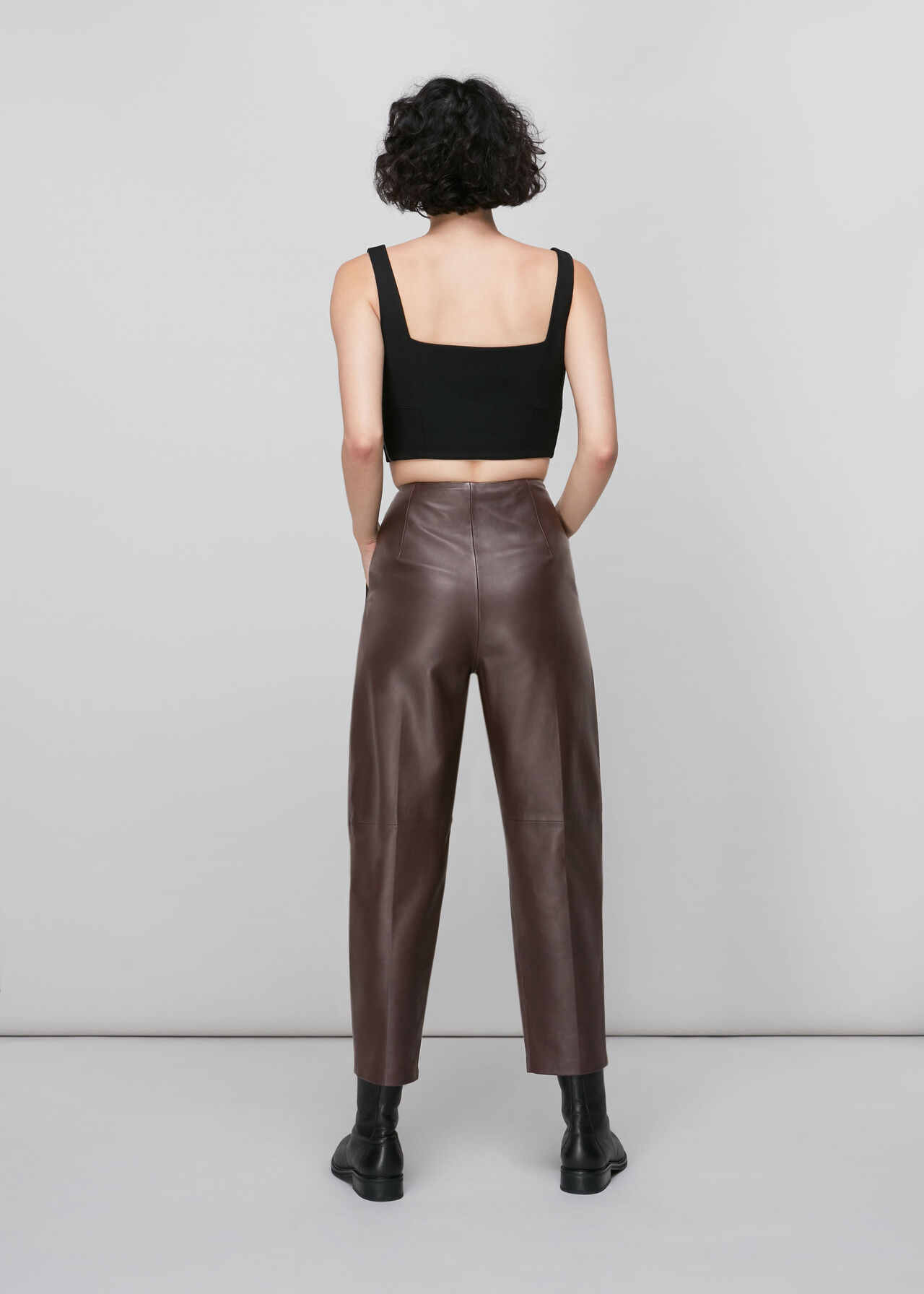 Leather Tapered Trouser