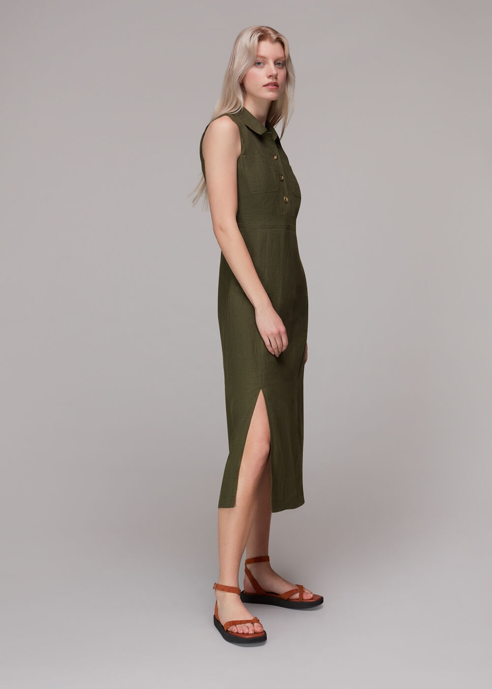Molly Linen Midi Dress