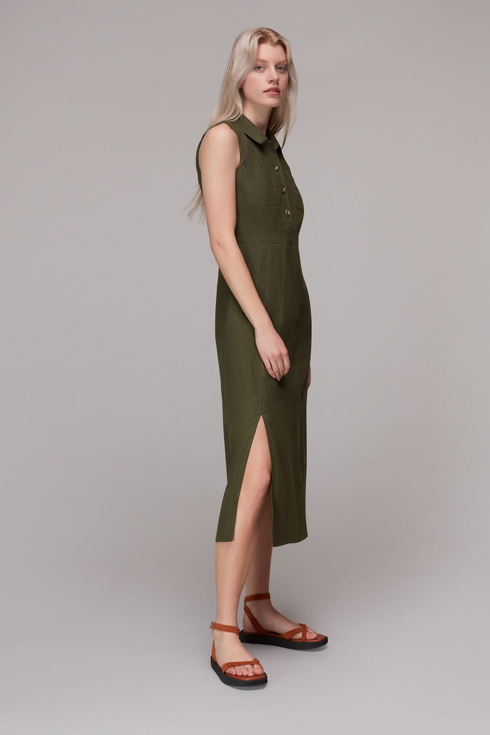 Molly Linen Midi Dress